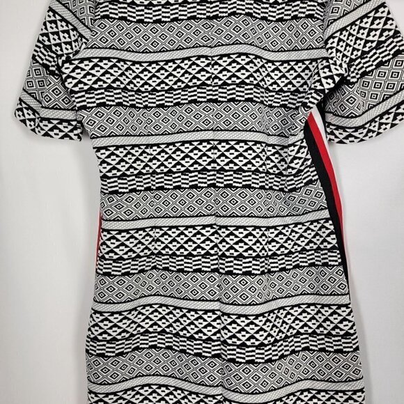 ELOQUII Women's Patterned Sweater/Quilted Stretchy Dress With Stripe Sides Sz 14 - Picture 9 of 13